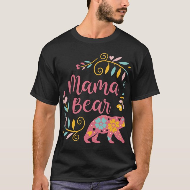 T-shirt Né pour errer avec des ours – Aventure  (Devant)