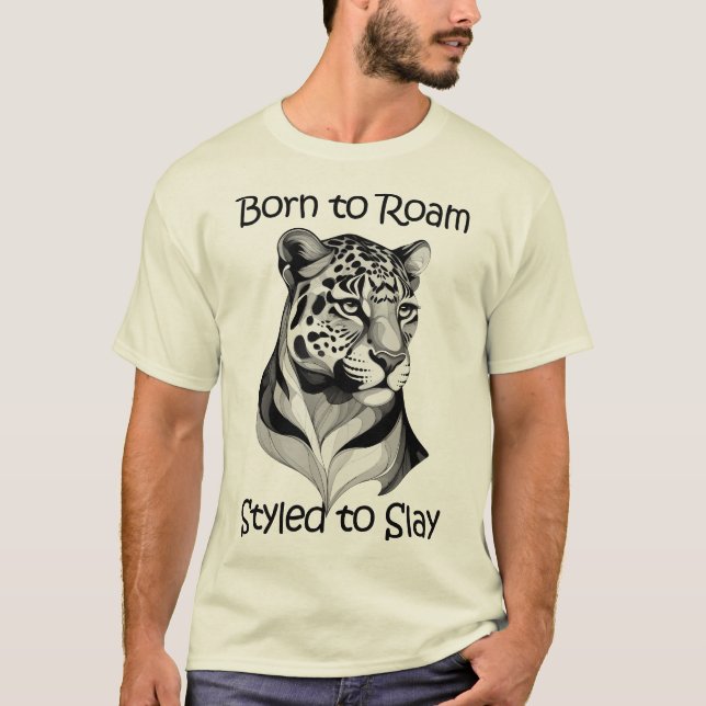 T-shirt Né pour errer - Stylé pour tuer (Devant)