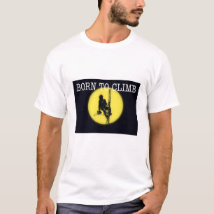 T-shirt Né pour escalader Arborist Tree Surgeon cadeau tro
