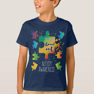 T-shirt Né pour éteindre les Sensibilisations sur l'autism