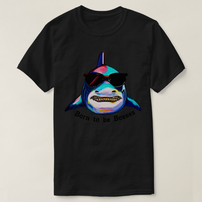 T-shirt Né pour être Bosses (Design devant)