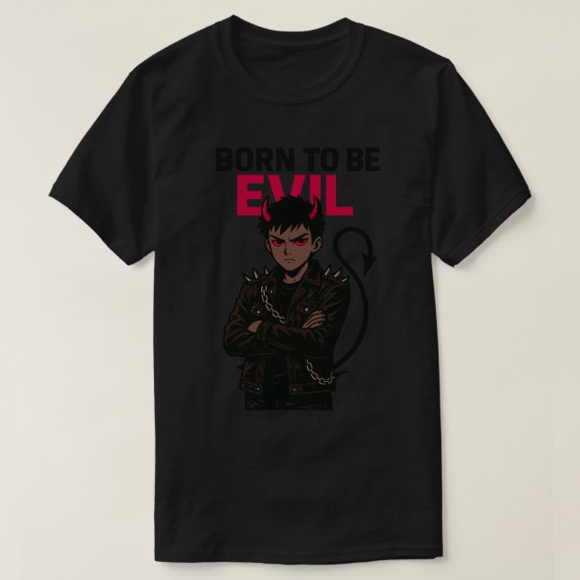 T-shirt Né pour être malin (Design devant)