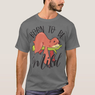 T-shirt Né pour être Mild Sloth Shirt Funny Novelty Graphi