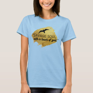 T-shirt "Né pour être sauvage, élevé pour être un sauvage.