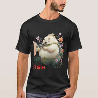 T-shirt Né pour être un mauvais poisson, illustration de p
