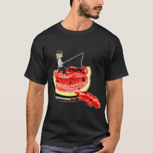 T-shirt Né pour être une légende de la pêche en Amérique