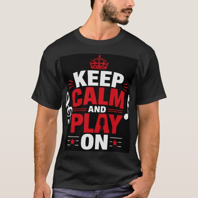 T-shirt Né pour faire de la musique (Devant)