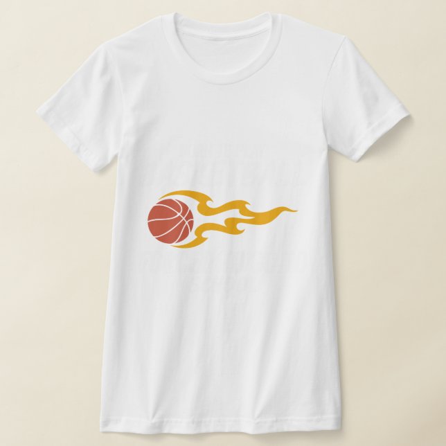T-shirt Né Pour Jouer Au Basket-Ball Obligé D'Aller À L'Éc (Poser)