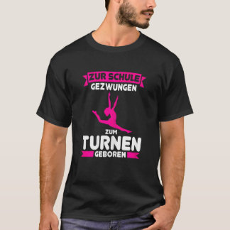 T-shirt Né pour la gymnastique Enfant scolarise gymnastiqu