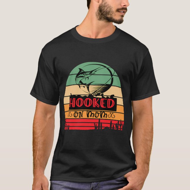 T-shirt Né pour la pêche (Devant)