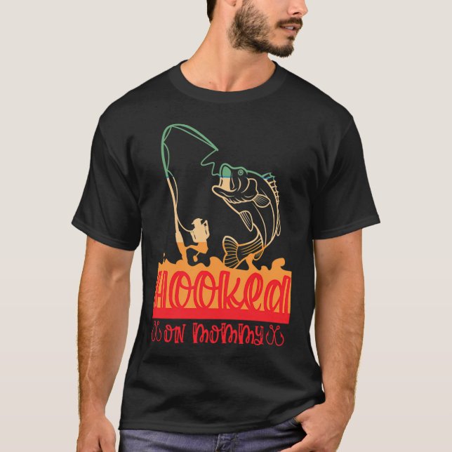 T-shirt Né pour la pêche (Devant)