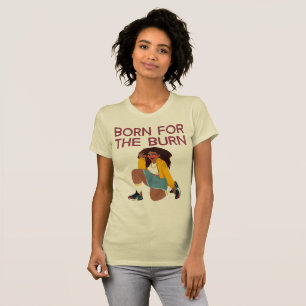 T-shirt Né pour l'amour du curry brûlant
