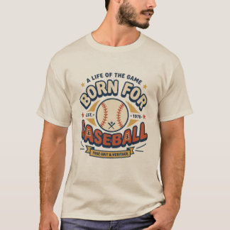 T-Shirt Né pour le Baseball