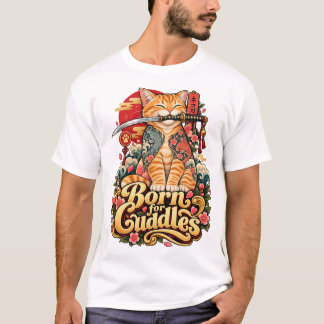 T-shirt Né pour les câlins – Conception adorable et confor