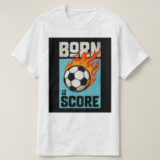 T-Shirt Né pour Marquer – Tee Graphique Joueur de