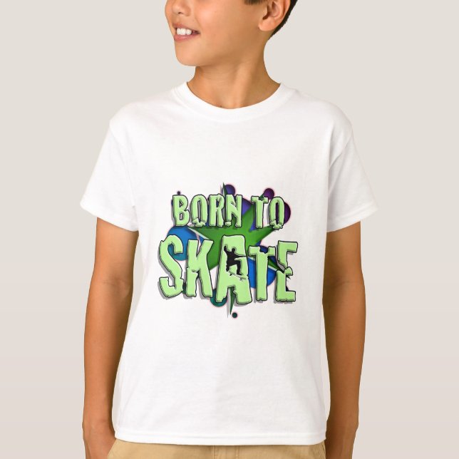 T-shirt né pour patiner (Devant)