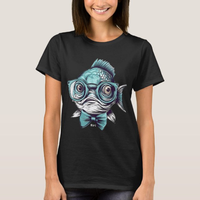 T-shirt Né pour pêcher, forcé de travailler (Devant)