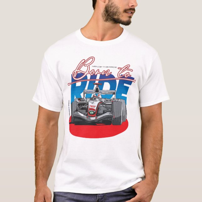 T-shirt Né pour rouler (Devant)
