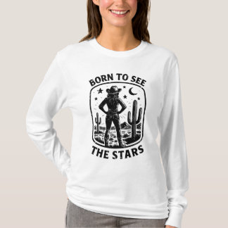 T-shirt Né pour voir les étoiles