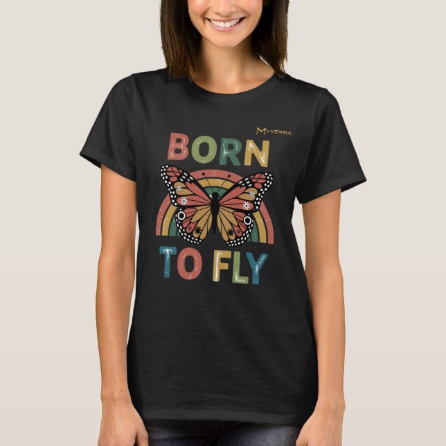 T-shirt Né pour voler (Devant)
