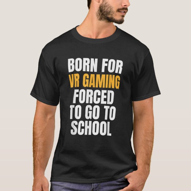 T-shirt NÉ POUR VR JEU FUNNY DON T Shirt (Devant)