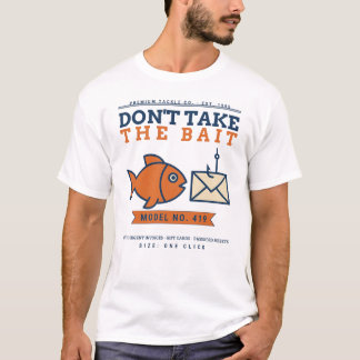T-shirt Ne prenez pas l'appât Drôle de sensibilisation au