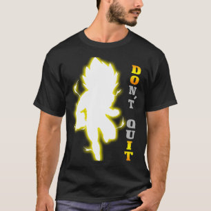 T-shirt Ne quittez pas la citation motivationnelle, fitnes