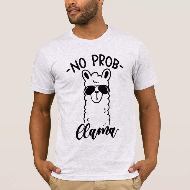 T-shirt Ne refroidissez aucun lama de Prob (Devant)