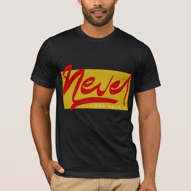 T-shirt Ne Regarde Jamais En Arrière Graffiti Urbain de Mo (Devant)