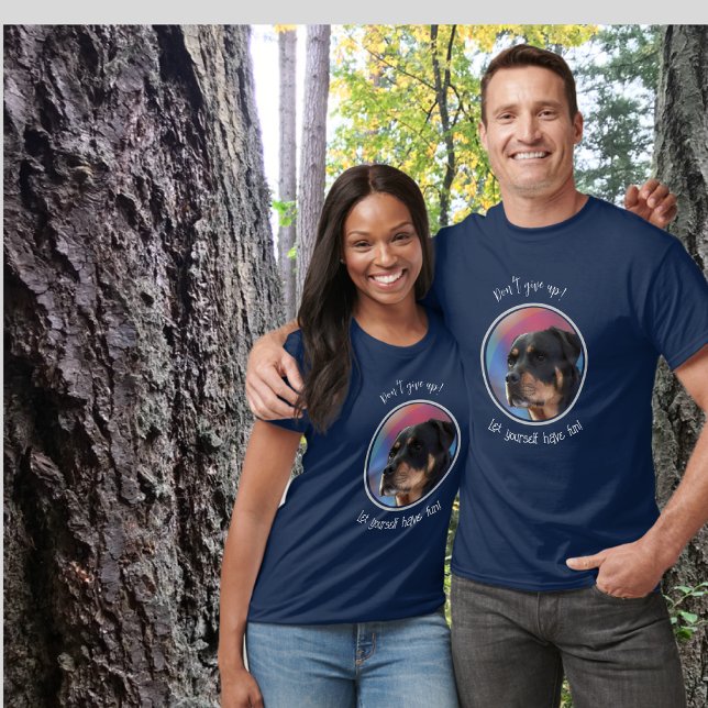 T-shirt Ne renoncez pas à Rottweiler Classic Round (Créateur téléchargé)