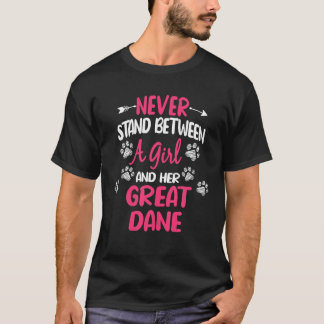 T-shirt Ne Restez Jamais Entre Une Fille Et Son Grand Chie