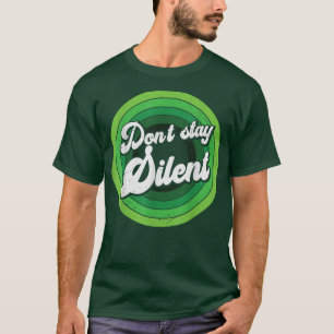 T-shirt Ne restez pas silencieux sur la santé mentale vert