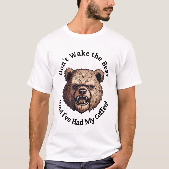 T-shirt Ne réveille pas l'ours (Devant)
