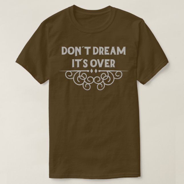 T-shirt Ne rêvez pas son sur l'argent (Design devant)