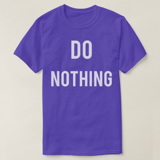 T-shirt Ne rien faire Lazy Mantra cadeau Triblend (Design devant)