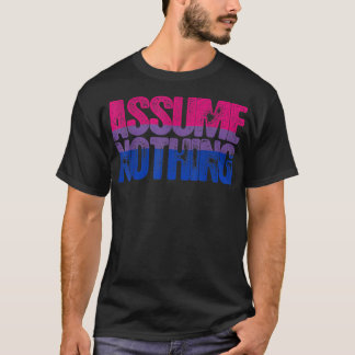 T-shirt Ne rien supposer Fierté bisexuelle