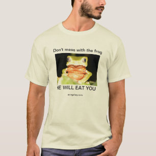 T-shirt Ne salissez pas avec la chemise de grenouille