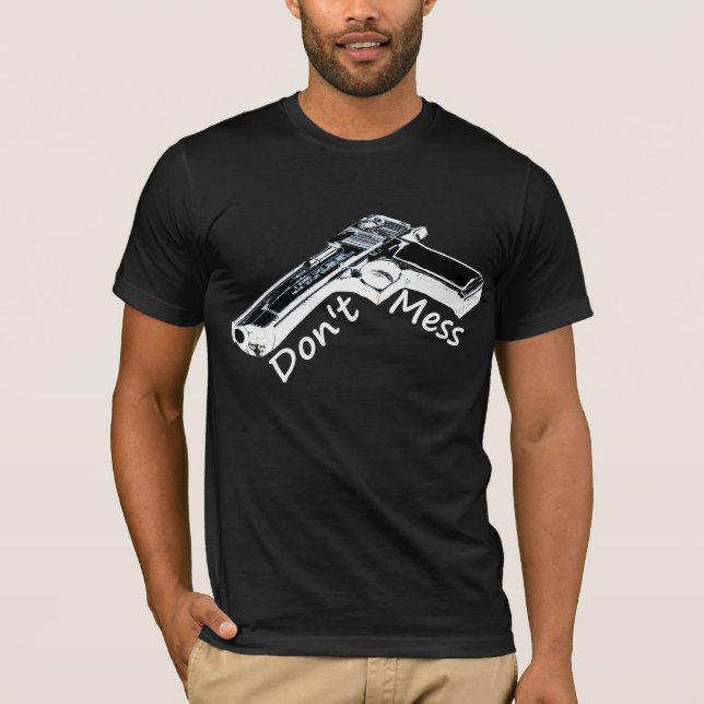 T-shirt Ne salissez pas avec le Deagle (Devant)