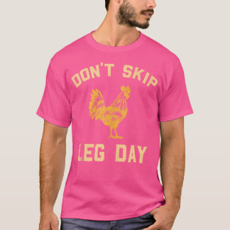 T-shirt Ne Sautez Pas La Conception Du Jour De La Jambe Po