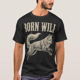 T-shirt Né Sauvage – Tee-shirt Renard en détresse
