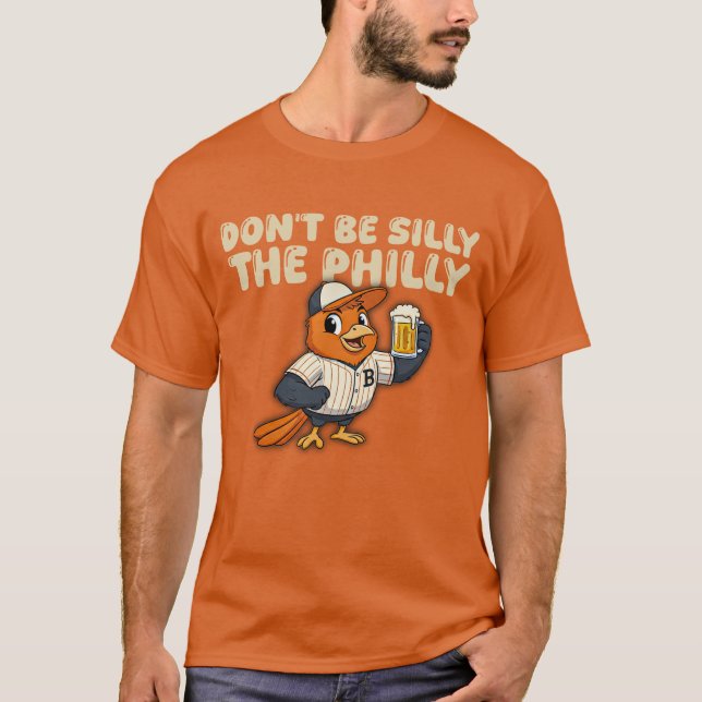 T-shirt Ne sois pas idiot, le baseball de Philly  (Devant)
