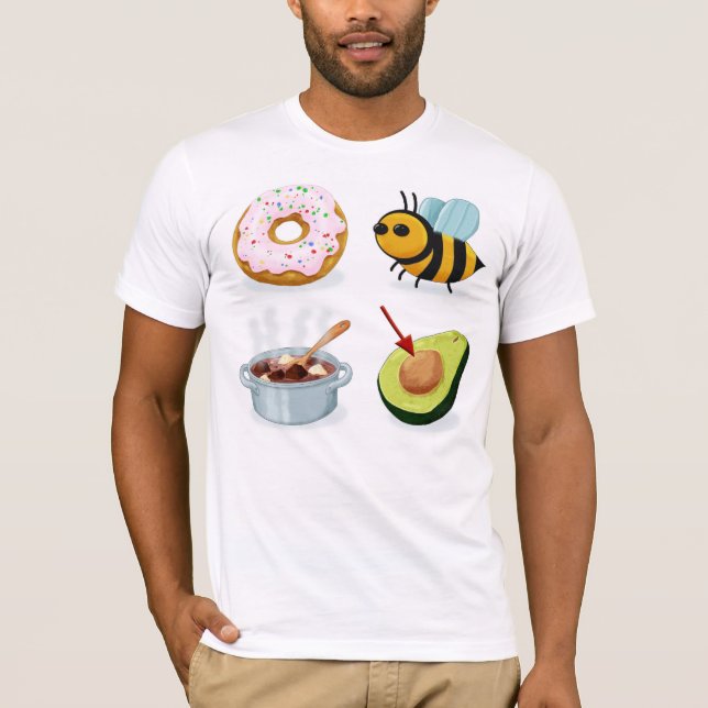 T-shirt Ne sois pas stupide Rebus (avant) (Devant)