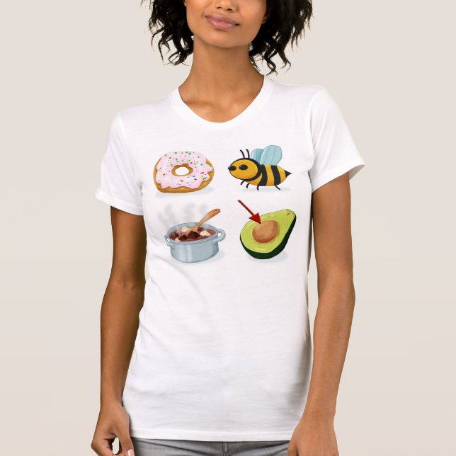 T-shirt Ne sois pas stupide Rebus (avant) (Devant)