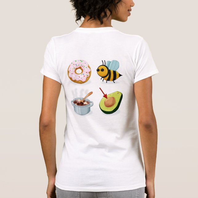 T-shirt Ne Sois Pas Stupide Rébus (dos) (Dos)