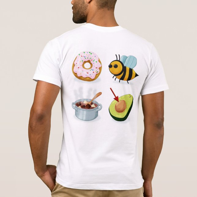 T-shirt Ne sois pas stupide Rebus (retour) (Dos)
