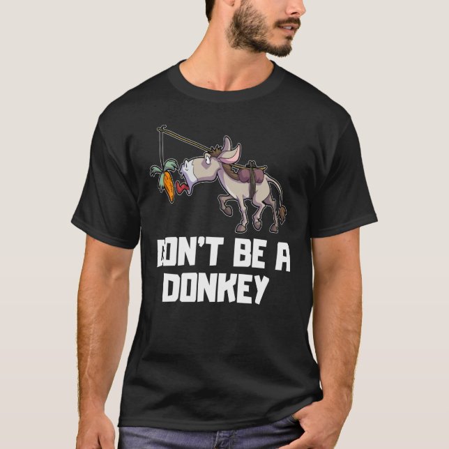 T-shirt Ne sois pas un âne finance stock échange tra (Devant)