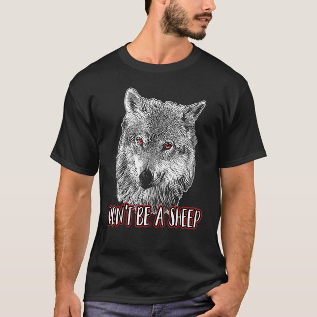 T-shirt Ne sois pas un loup-mouton Costume à thème Wolves (Devant)