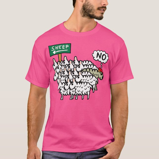 T-shirt Ne Sois Pas Un Mouton (Devant)