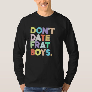 T-shirt Ne sortez pas Frat Boys Preppy Colorful tendance