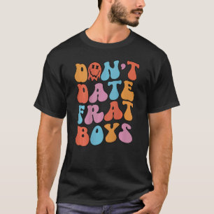 T-shirt Ne sortez pas Frat Boys Retro esthétique tendance